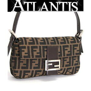 Fendi Zucca Man Bucket handbag brown canvas leather